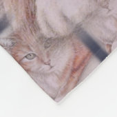 Schöne Tabby-Katzen-Kunst, die für Fleecedecke (Ecke)