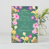 Schöne Tag Aqua Green Dankeskarte (Stehend Vorderseite)