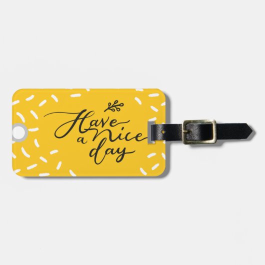 Schöne Tag-Tasche Gepäckanhänger (Vorderseite horizontal)