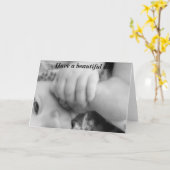 Schöne Tage, Baby Karte (Gelbe Blume)