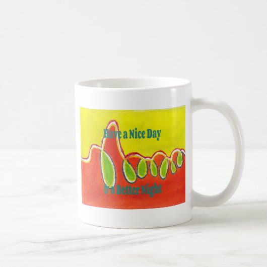 Schöne Tage & eine bessere Nacht mit Dankbarkeit Kaffeetasse (Rechts)