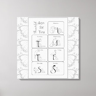 Schöne Tage für Sie Leinwanddruck