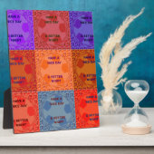 Schöne Tage & Nächte Pop Kunst drucken Fotoplatte (Seite)