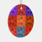 Schöne Tage & Nächte Pop Kunst drucken Keramikornament (Rechts)