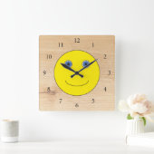 Schöne Tage Quadratische Wanduhr (Zuhause)
