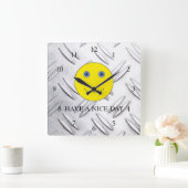 Schöne Tage Quadratische Wanduhr (Zuhause)