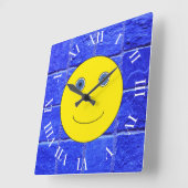 Schöne Tage Quadratische Wanduhr (Winkel)