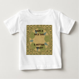 Schöne Tage- und Nachtkunst Baby T-shirt