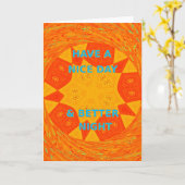 Schöne Tage- und Nachtkunst Karte (Gelbe Blume)