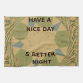 Schöne Tage- und Nachtkunst Küchentuch (Horizontal)