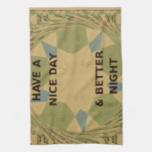 Schöne Tage- und Nachtkunst Küchentuch (Vertikal)