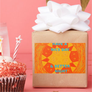 Schöne Tage- und Nachtkunst Rechteckiger Aufkleber