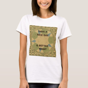 Schöne Tage- und Nachtkunst T-Shirt