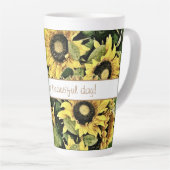 Schöne Tagessonne Latte Tasse (Rechte Ecke)