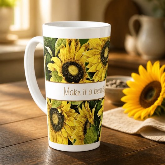 Schöne Tagessonne Latte Tasse