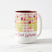 Schöne Tageswünsche für jeden Anlass Zweifarbige Tasse (VorderseiteRechts)