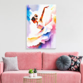 Schöne Tänzerin Leinwanddruck (Insitu (Wohnzimmer))