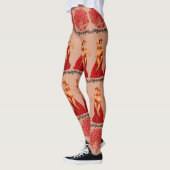 Schöne Tanzmädchen und Friedensgeflecht Leggings (Links)