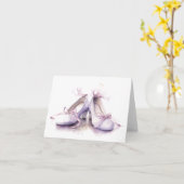 Schöne Tanzschuhe BLANK Karte (Gelbe Blume)