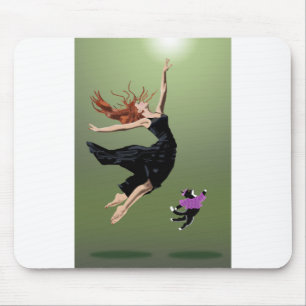 Schöne Tanzvorstellung der Frau Cat Mousepad