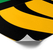 Schöne Tapisserie-Effekt in lebhaften Farben Edita Poster (Ecke)