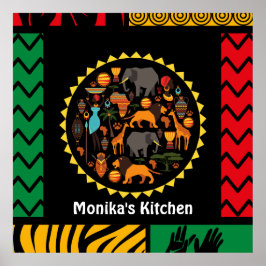 Schöne Tapisserie-Effekt in lebhaften Farben Edita Poster