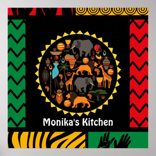 Schöne Tapisserie-Effekt in lebhaften Farben Edita Poster (Vorne)