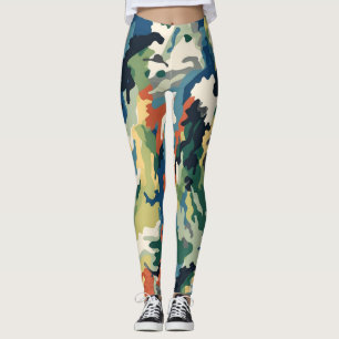 Schöne Tarnung Kunst Leggings
