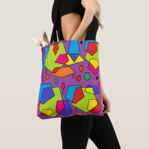 Schöne Tasche große, grobkörnige Farben auf lila