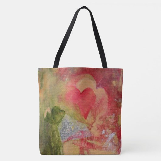 Schöne Tasche mit Herzen.. Toll für Valentins (Vorderseite)