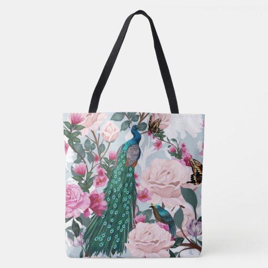 Schöne Tasche Peacock Floral Fashion (Vorderseite)