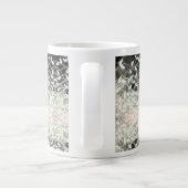 Schöne Tasse aus Leaf mit Grün und Schwarz (Rückseite)