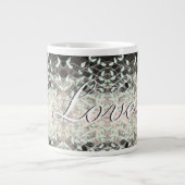 Schöne Tasse aus Leaf mit Grün und Schwarz (Vorderseite)