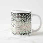 Schöne Tasse aus Leaf mit Grün und Schwarz (Rechts)