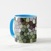 Schöne Tasse aus Mosaikteppich (Vorderseite Links)
