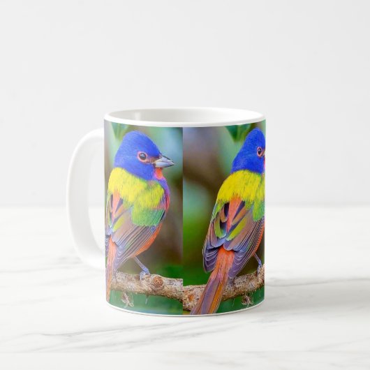 Schöne Tasse des Vogel-Kaffees (Vorderseite Links)