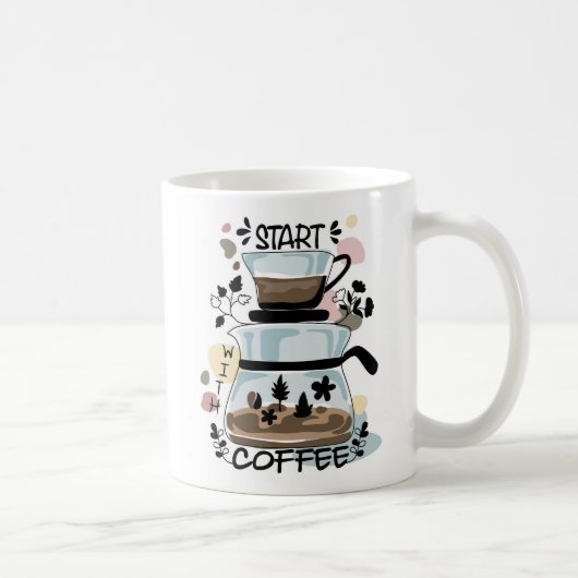 Schöne Tasse für Kaffee (Rechts)