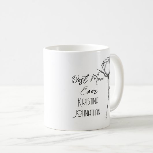 Schöne Tasse für Schwarz und Weiß (VorderseiteRechts)