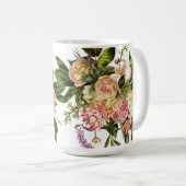 Schöne Tasse, Hydrangea, Lilac, Rose Kaffeetasse (VorderseiteRechts)