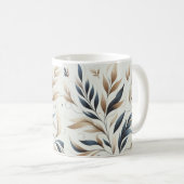 Schöne Tasse im Blumendesign / Elegantes Design (VorderseiteRechts)