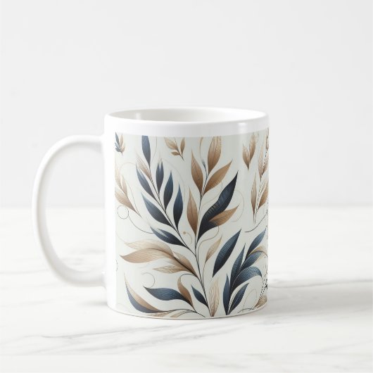 Schöne Tasse im Blumendesign / Elegantes Design (Links)