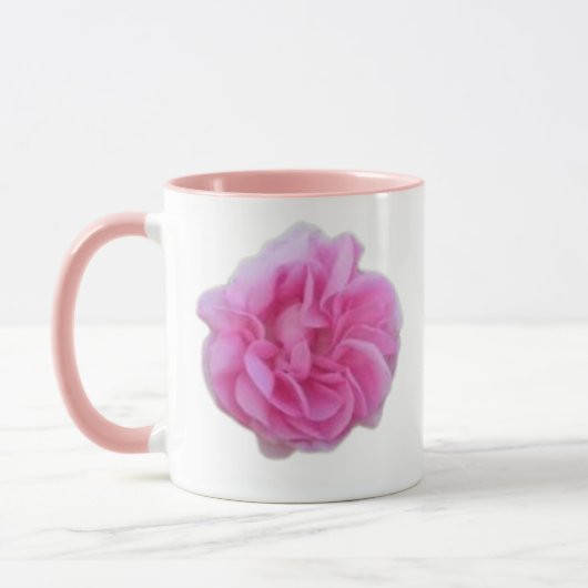 schöne Tasse mit natürlicher Rose (Links)
