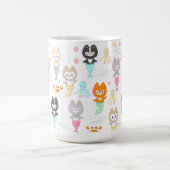 Schöne Tasse mit niedlichen Meerjungfrauen. (Mittel)