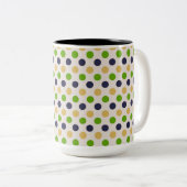 Schöne Tasse mit Punktenmuster (VorderseiteRechts)