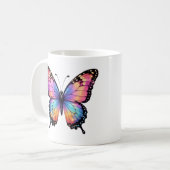 Schöne Tasse mit Schmetterlingsbild (Vorderseite Links)