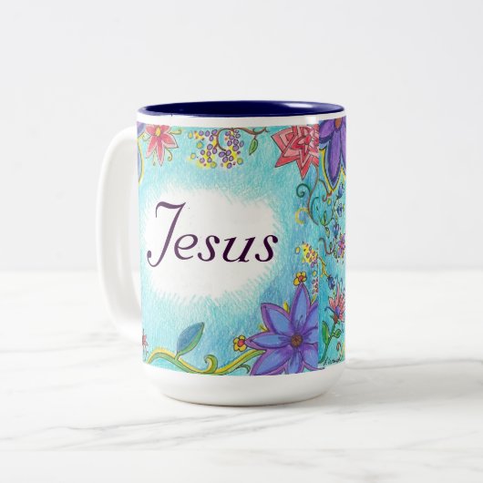 Schöne Tasse mit Scripture von Jesus (Vorderseite Links)