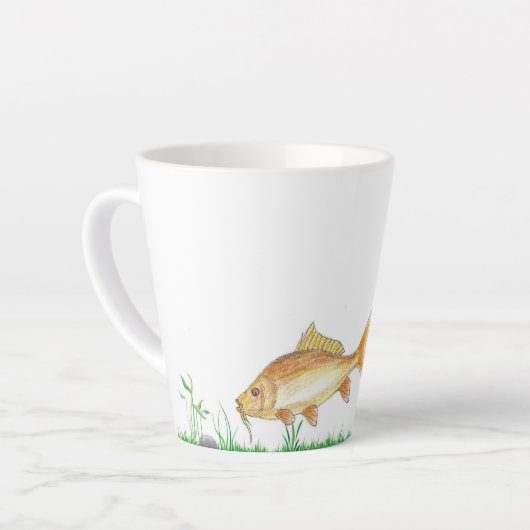 Schöne Tasse mit Süßwasserfisch (Linke Ecke)