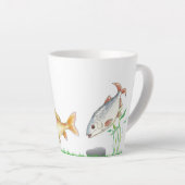 Schöne Tasse mit Süßwasserfisch (Rechte Ecke)