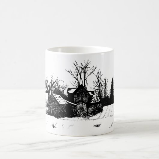Schöne Tasse mit Winterlandschaft (Mittel)