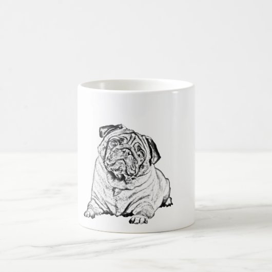 Schöne Tasse - Mops Dog (Mittel)